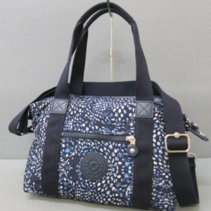 ★Kipling キプリング 2way ミニ ボストンバッグ K15410-47Z 総柄 ネイビー系★